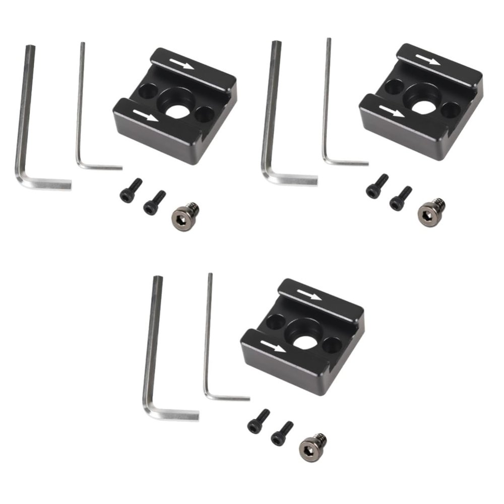 OSALADI 3sets Cold Shoe Extension Mount Flash Stand Adapter Hole for Camera Monitor Bracket