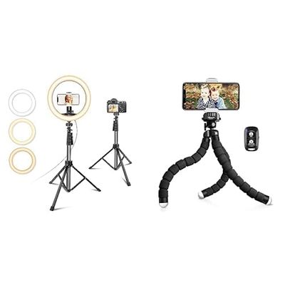 UBeesize 12 Selfie Ring Light with Phone Tripod Pro S