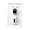 BOPLAT CAT7 Ethernet HDMI Wall Plate Female to Female, Single Gang 4K HDMI and CAT 7 RJ45 Cover Plate for CAT8/CAT7/CAT6 Network and HDTV Cables view 2