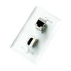 BOPLAT CAT7 Ethernet HDMI Wall Plate Female to Female, Single Gang 4K HDMI and CAT 7 RJ45 Cover Plate for CAT8/CAT7/CAT6 Network and HDTV Cables view 3