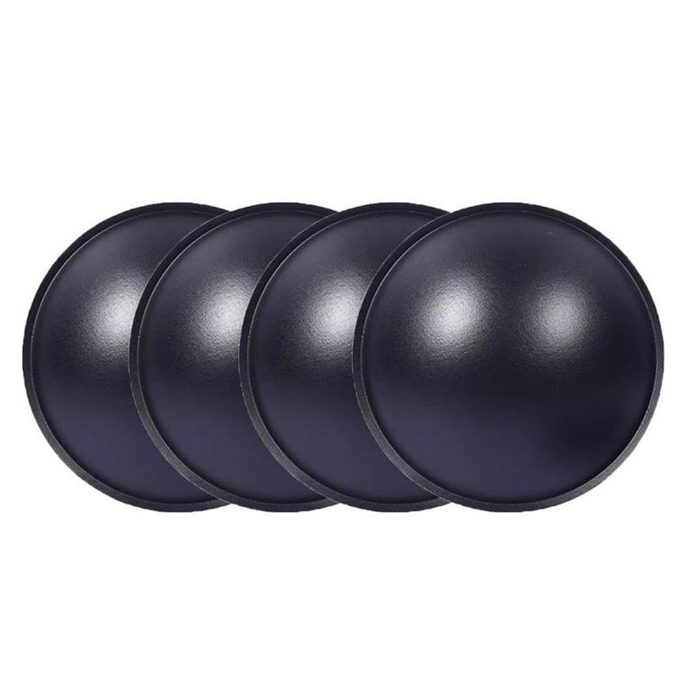 Tong Gu 4Pcs Speaker Dust Cap Subwoofer Plastic Dome Coil Cover Repair (Black, 1.4 in/35 mm)