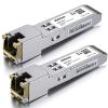 2.5G SFP-T, 2.5GBase-T, SFP to RJ45 SFP, Compatible with Ubiquiti UniFi, Fortinet, Netgear, TP-Link and Other Open Switches,2 Pcs view 1
