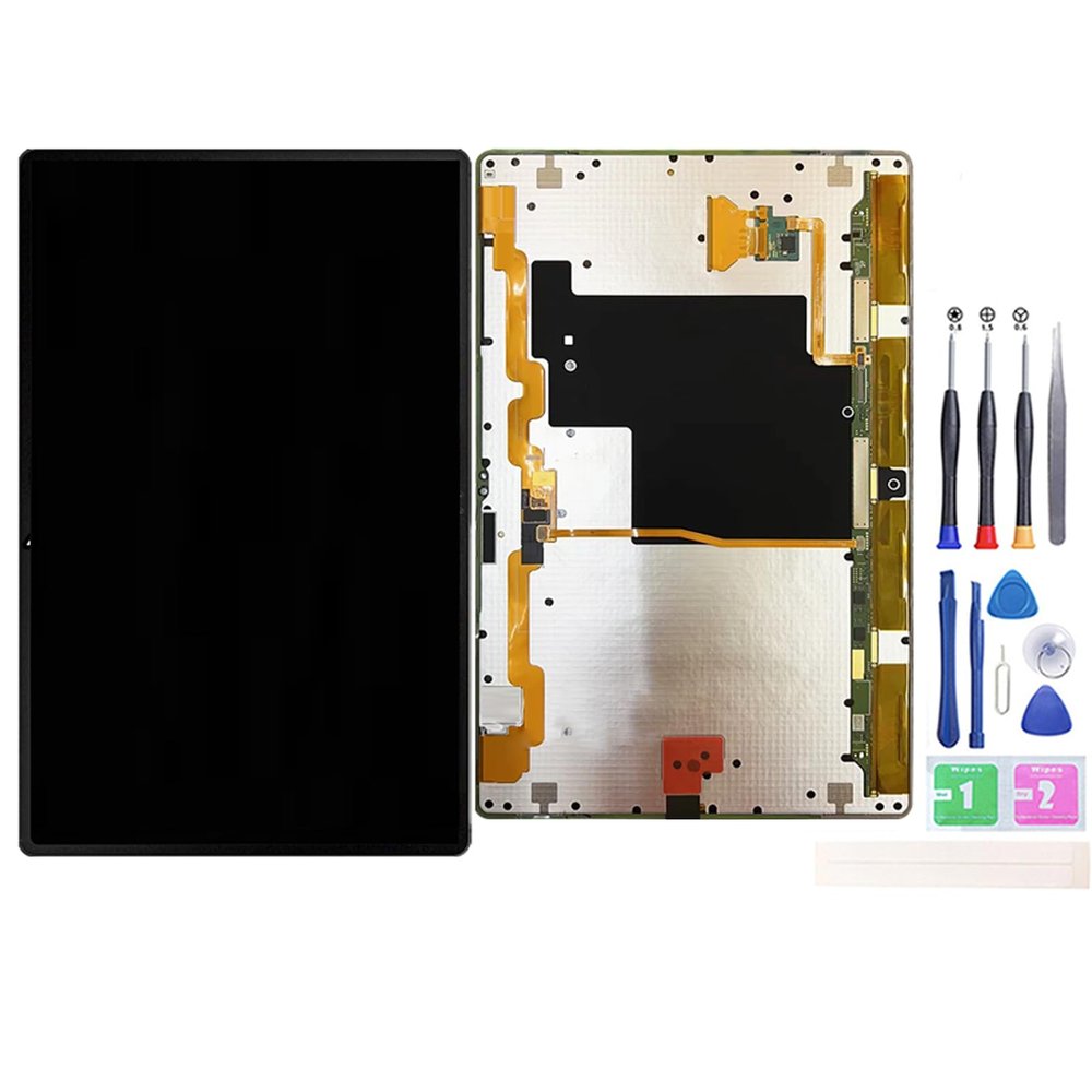 Jinyan LCD Screen for Galaxy Tab S8 Ultra SM-X900 SM-X906 LCD Display + Outer Glass Touch Screen Digitizer Full Assembly Replacement(Black)