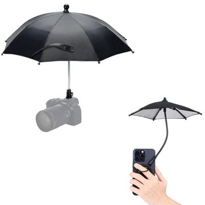 Camera Umbrella+Magnetic Phone Umbrella for Sun: Camera Umbrella with Outdoor Phone Sun Shade