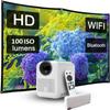 HP Projector CC180W Promo 3 in1, Portable HD Projector - outdoor projector and screen combo, USB-C Power Bank, short throw projector with wifi and bluetooth, Remote Control view 1