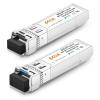a Pair of 10G SFP+ Bidi Transceiver, 10GBase-BIDI 1270nm/1330nm SMF, up to 10km, Compatible with Cisco, Ubiquiti, D-Link, Supermicro, Netgear and Other Open Switches view 1
