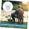 Ipetboom Sturdy Plastic Bucket Handle 3 Gallon Round Storage Home Outdoor Sealed Multi-use view 3