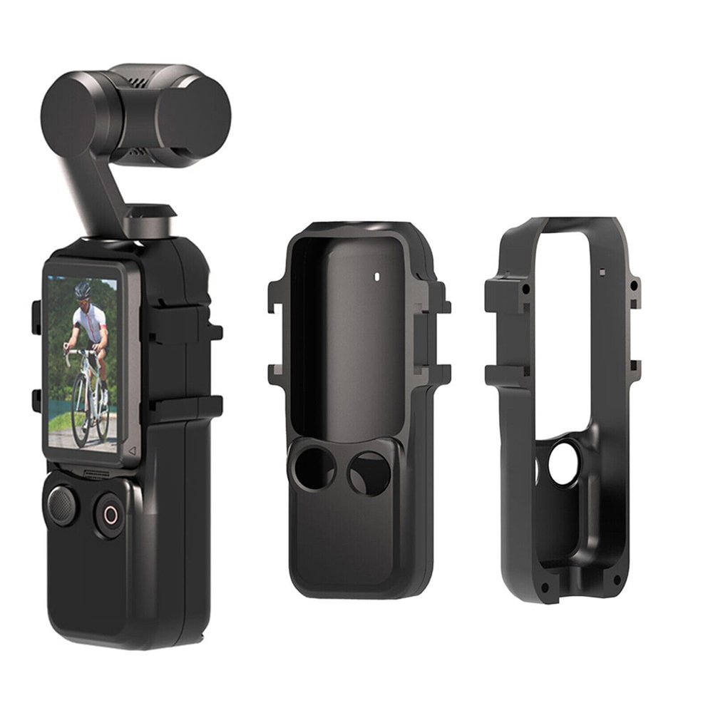 Camera Extension Adapter Mount Bracket Rabbit Cage Protective Shell Cover with Cold Shoe Compatible for DJI OSMO Pocket 3 Accessories
