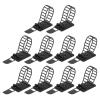 uxcell 100pcs Adhesive Cable Clips, Adjustable Nylon Cable Cord Organizer Cable Management Clips Cable Clamps for Desk Car Home and Office (Black, 110mm/4.33") view 1