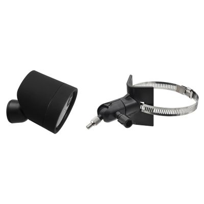 Holicfun Silicone Skin Bundle with Pole Mount for Simplisafe Outdoor Camera - Black