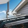 Starlink Mounting Kit,Starlink Pipe Mount Adapter,Aluminum Alloy Starlink Pole Mount for V2 Rectangular Starlink Satellite Dish Antenna,for Starlink,TV Mast and Satellite Mast view 3
