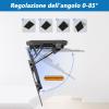 THEGA Electric TV Ceiling Mount - Motorized TV Support, Motorized Lift Support with Remote Control and Switch Control, for TVs from 32 to 70 Inches, Ceiling and Wall Installation view 3