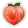 (3pcs) Hand Print on Peach Sticker for Adult Laptop Skateboard Motorcycle Car Bike Luggage Trolley Case Decoration Waterproof Decals view 1