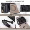 Andoer Digital Camera Protective Case PU Leather Camera Storage Bag with Removable Shoulder Strap Compatible with Canon G7X2/ G7X3 view 4