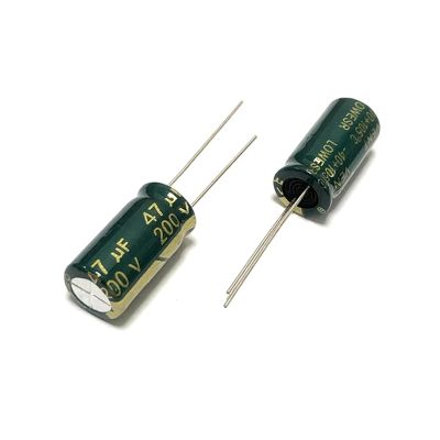 ZCERA 200v47UF 10x20mm high Frequency Low Aluminum Capacitor 47uf 200v 47mf 200wv 47MFD 200vdc 68uf 100uf 220uf 330uf 200v (Size : 200v220uf 18x30 5pcs)