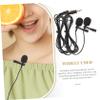 BIUDECO 2pcs Mini Lavalier Microphone Cable for Smartphones and Tablets Omnidirectional Clip Mic for Live Lectures and Recording Sound Easy to Use view 2