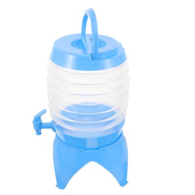 BIUDECO Portable Beer Barrel with 5l Water Tank Folding Drink Dispenser Durable for Camping Hiking Travel