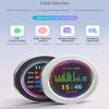 TUOPUONE 3.4 Inch USB Monitor AIO LCD Screen CPU Cooler Screen/Display Screen for Inside PC/Desktop RGB Ambient Screen with Music Spectrum Analysis Function Grey Color view 2