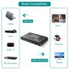 CLOSS HDMI Splitter, 4K HDMI Splitters 1 in 4 Out for Dual Monitors Supports 3D Full HD 1080P Aluminum Compatible for PS4 Fire Stick HDTV(1 Source to 4 Displays) Black view 4