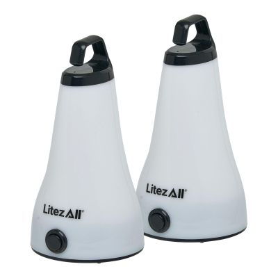 LitezAll 26284 2-in-1 Lantern Flashlight 2 Pack