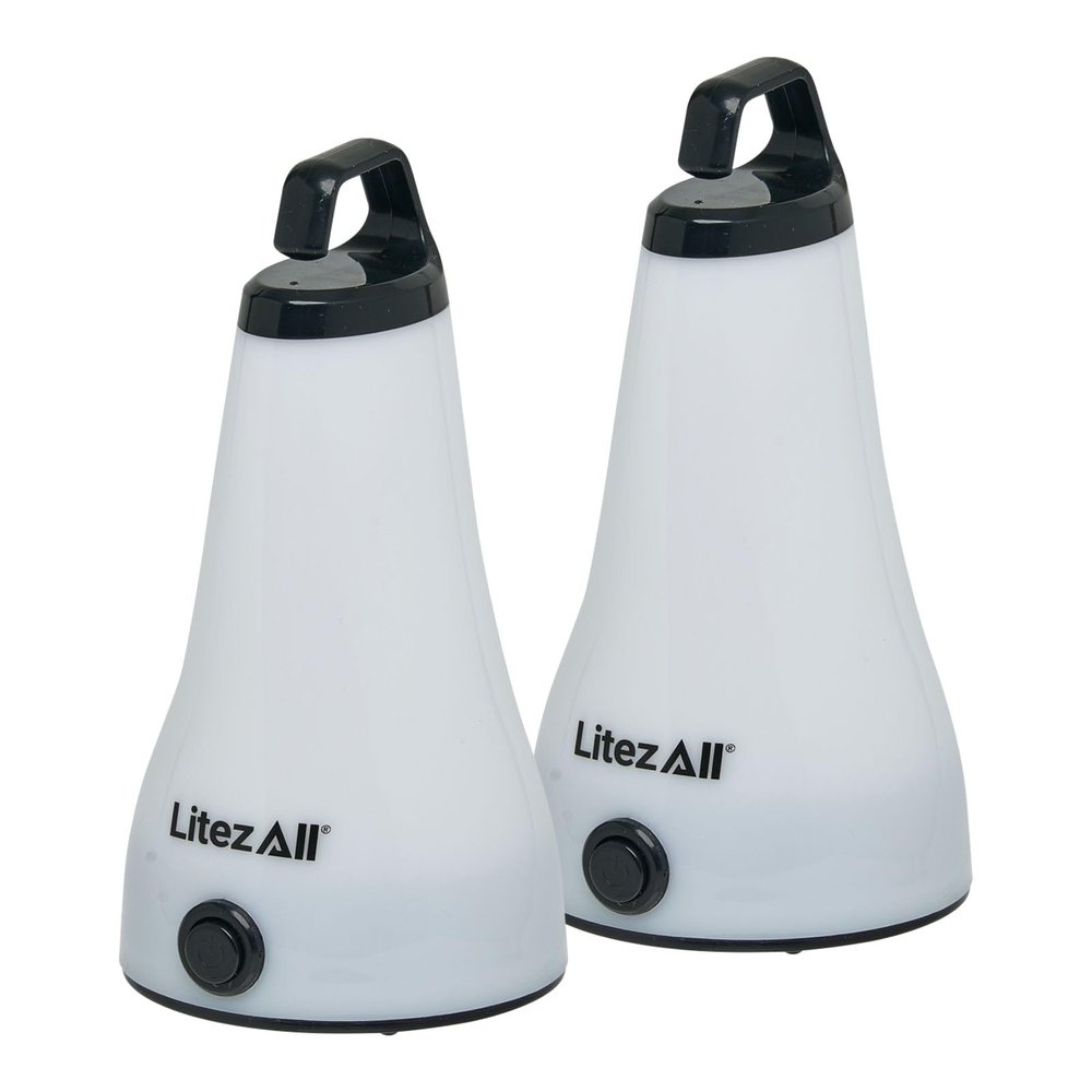 LitezAll 26284 2-in-1 Lantern Flashlight 2 Pack