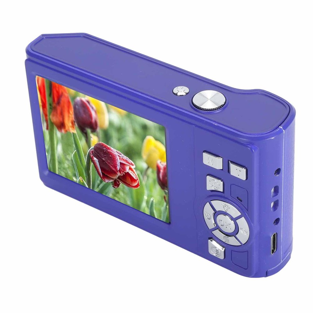 2.7K Digital Camera, 48MP Compact Digital Point & Shoot Camera with 2.8 Inch Display, 8X Zoom Auto Focus Anti Shake Vlogging Camera for Selfies Traveling