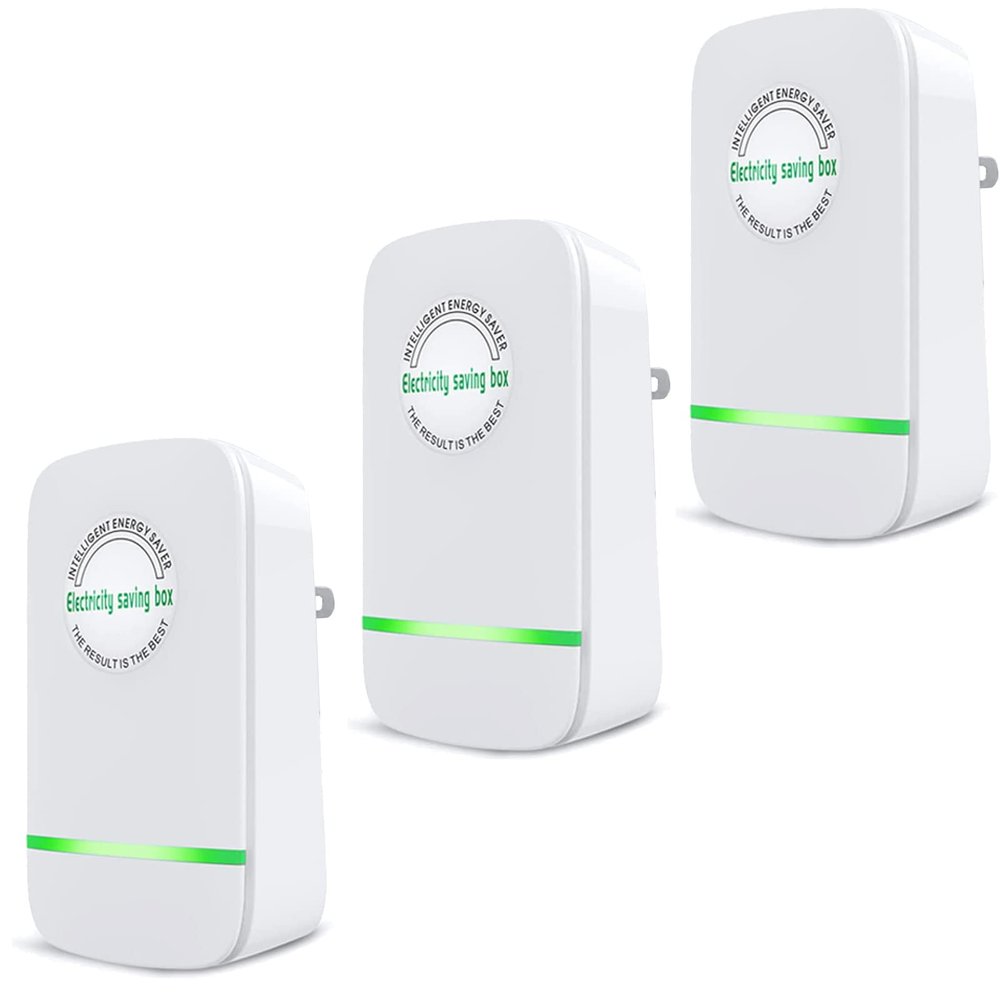Power Saver Pro - DINSLIA 30KW US Plug 90V-250V Electricity Saving Box - Stable Voltage Device Energy Saver (3 Pack)