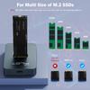 AMZPILOT M.2 NVMe & SATA to USB C Docking Station & Enclosure, Supports 2230/2242/2260/2280 Sizes, Up to 10Gbps Speed, Compatible with Windows, Mac, Linux, Android, Laptops, Smartphones, Tablets, Blue view 4