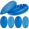 Hair Dye Ear Covers 3 Pairs Silicone Ear Protector Caps Blue view 1