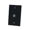 BOPLAT 1 Port Coax Cable Wall Plate Glossy Black - Single Gang Coaxial Cable Outlet Cover Plate for Cable TV/Antenna view 1