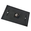 BOPLAT 1 Port Coax Cable Wall Plate Glossy Black - Single Gang Coaxial Cable Outlet Cover Plate for Cable TV/Antenna view 2