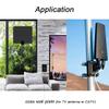 BOPLAT 1 Port Coax Cable Wall Plate Glossy Black - Single Gang Coaxial Cable Outlet Cover Plate for Cable TV/Antenna view 4