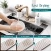 Eormoe Faucet Mat for Kitchen Sink  Diatomite Drying Stone Mat & Sink Protector, Prevent Moisture  Sink Splash Guard Water-Absorbing Stone Tray for Bathroom Counter [Light Grey,23.6" x 3.9"] view 3