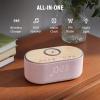 uscce Alarm Clock Bluetooth FM Radio: 10W Stereo Sound Speaker - Fast Wireless Charging for iPhone Samsung - Dimmable Clock Radio for Bedroom view 2