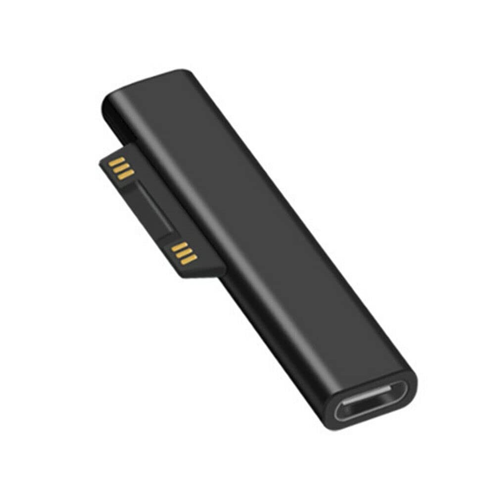 CHICHIYANG Type C Female PD Fast Charging Plug Converter Spare Parts ABS+Metal Adapter Converter for Microsoft Surface Pro 3