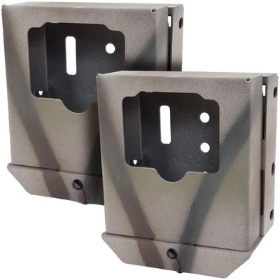 CAMLOCKBOX Steel Security Box for Browning Sub Micro Strike Force Trail Cameras - Durable 16-Gauge Camo Case with Lockable Theft Deterrent (200), Set of 2