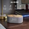 uscce Alarm Clock Bluetooth FM Radio: 10W Stereo Sound Speaker - Fast Wireless Charging for iPhone Samsung - Dimmable Clock Radio for Bedroom view 2