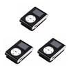 OSALADI 3pcs Mini Clip Player LCD Screen Supports Card Portable Music Player for Sports and Running Design Music Equalizer Options view 2