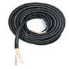 225FWY 14 Gauge Speaker Wire Custom Color + Custom Length Snakeskin Braided Sleeve Copper Marine Car Audio Automotive Speaker Wire 14 AWG (Black, 25 FT) view 1