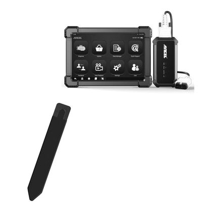 BoxWave Stylus Pouch Compatible with Ancel X7HD (10.1 in) - Stylus PortaPouch, Pen Stylii Holder Carrier Portable Self-Adhesive - Jet Black