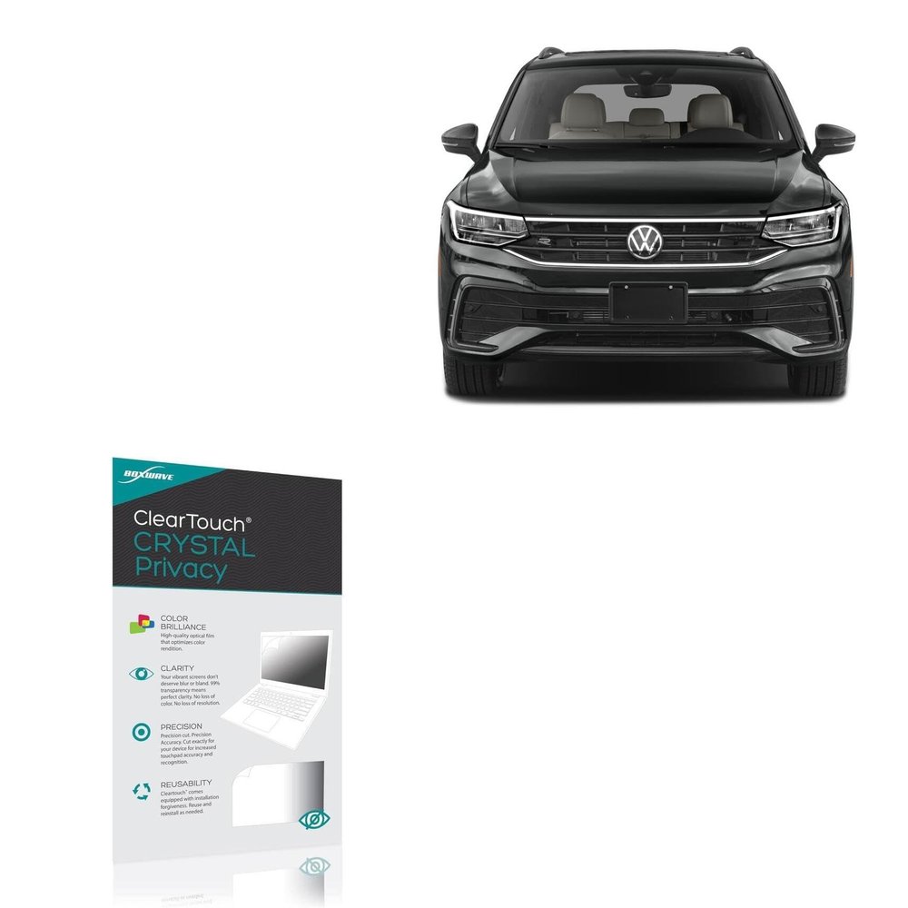 BoxWave Screen Protector Compatible with Volkswagen 2024 Tiguan Instrument Display (10.25 in) - ClearTouch Crystal Privacy (2-Pack), Privacy Screen Protector Flexible Film Clear