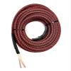 14 Gauge Speaker Wire Custom Color + Custom Length Snakeskin Braided Sleeve Copper Marine Car Audio Automotive Speaker Wire 14 AWG (Black/Red, 25 FT) view 2