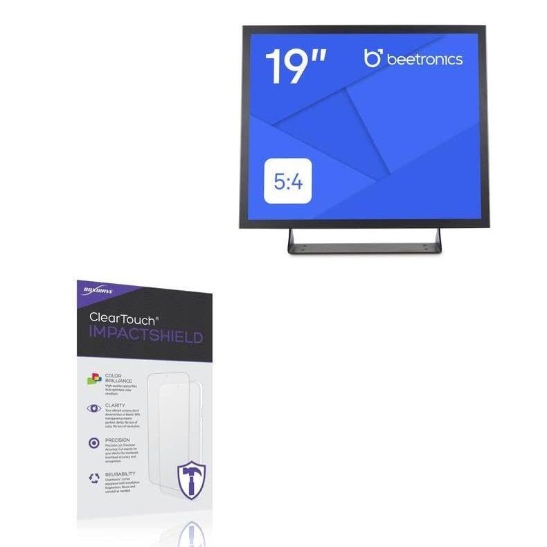 BoxWave Screen Protector Compatible with Beetronics 19HB9M - ClearTouch ImpactShield (2-Pack), Impenetrable Screen Protector Flexible Film