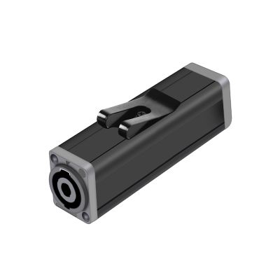 10Pcs 4Pins Speaker Power Amplifier Female to Female Connector AC Coupler Extender Adapter Loudspeaker Professional Audio Cable (Color : Grey to Grey-01)