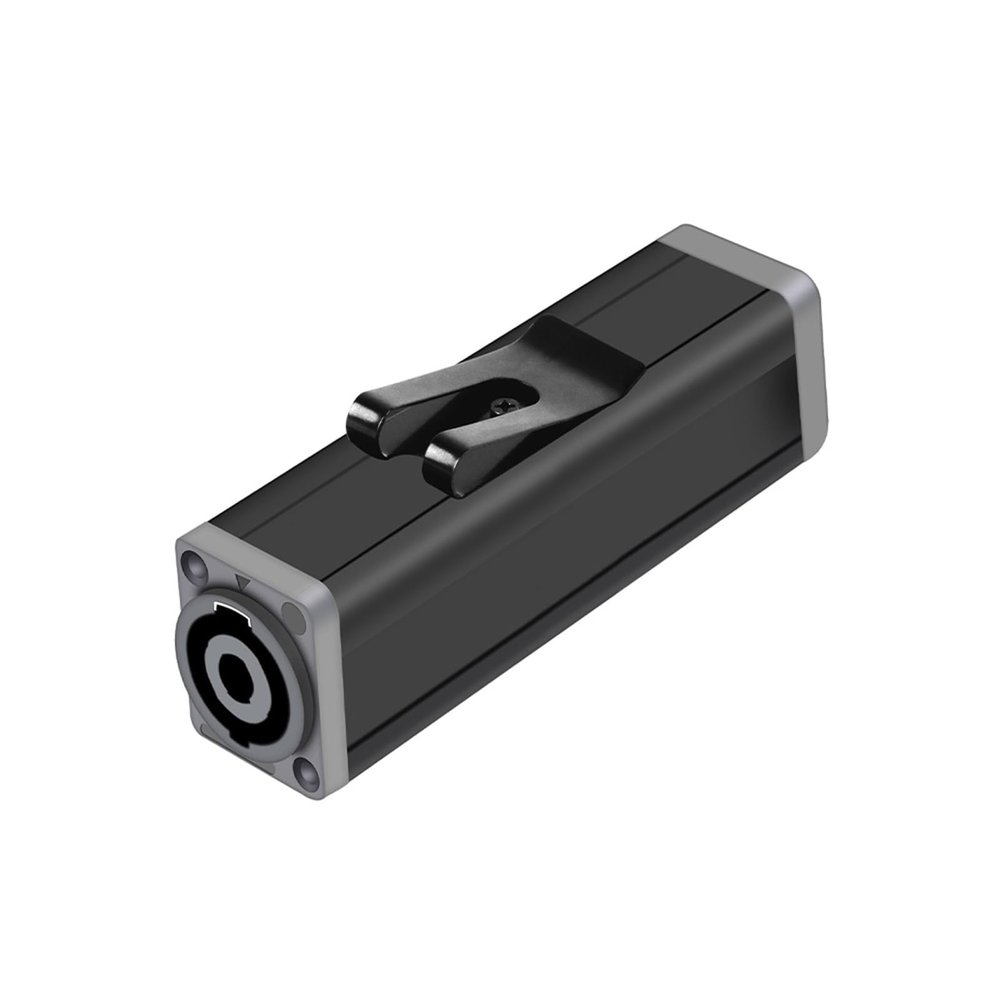 10Pcs 4Pins Speaker Power Amplifier Female to Female Connector AC Coupler Extender Adapter Loudspeaker Professional Audio Cable (Color : Grey to Grey-01)