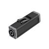 10Pcs 4Pins Speaker Power Amplifier Female to Female Connector AC Coupler Extender Adapter Loudspeaker Professional Audio Cable (Color : Grey to Grey-01) view 1