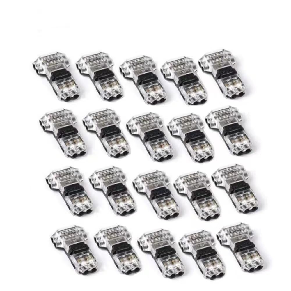 12V Wire and Cable snap-in Connector Terminal Connection Connector Automatic Plug Electrical Connector Wire car 20 Pieces (Color : A 20pcs)