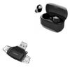 BoxWave Smart Gadget Compatible with Edifier TWS1 - AllReader SD Card Reader, microSD Card Reader SD Compact USB - Jet Black view 1