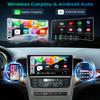Car Radio for Jeep Grand Cherokee WK 2011 2012 2013, 9'' Touchscreen Car Stereo 1280 * 800 HD with Wireless Apple CarPlay & Android Auto 8Core, GPS Navigation, Bluetooth, 1080P Backup Camera, SWC view 3