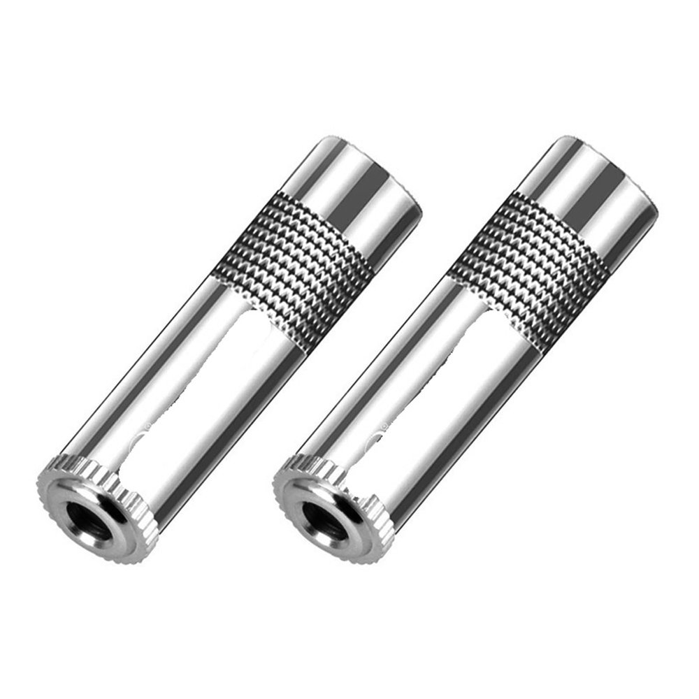 100PCS Audio 3.5MM Jack 3 Poles Stereo Female Connector 1/8" Headphone Jack 3.5MM Wire Connector Earphone Adapter (Color : Silver)